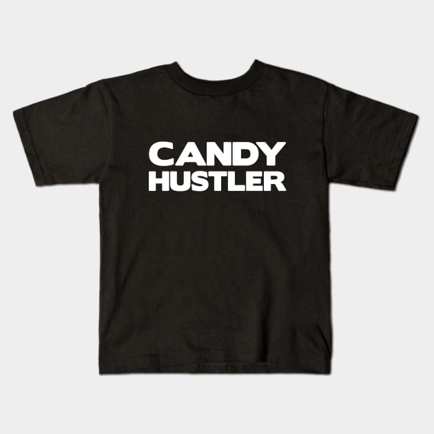 Halloween Candy Hustler on Black Kids T-Shirt by GraeyDesign